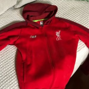 Liverpool FC zip up sweater New Balance XL Youth
